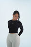 STAR LONGSLEEVE TOP BLACK