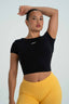 STAR BACKLESS TEE BLACK
