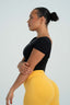 STAR BACKLESS TEE BLACK