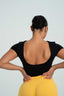 STAR BACKLESS TEE BLACK