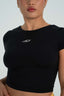 STAR BACKLESS TEE BLACK