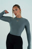 STAR LONGSLEEVE TOP ASH BLUE