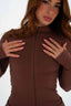 FLAWLESS JACKET CHOCOLATE