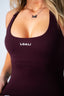 FLAWLESS HALTER TOP BLACK CHERRY
