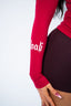 CYBER COMPRESSIVE LONGSLEEVE DARK RUBY