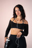 SOFT LONGSLEEVE TOP BLACK
