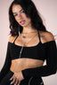 SOFT LONGSLEEVE TOP BLACK