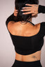 SOFT LONGSLEEVE TOP BLACK