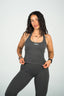 FLAWLESS HALTER TOP DARK GRAY