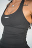 FLAWLESS HALTER TOP DARK GRAY