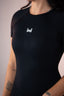 FLAWLESS ROMPER SHORT SLEEVE BLACK
