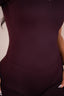 FLAWLESS ROMPER SHORT SLEEVE BLACK CHERRY