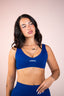 FLAWLESS V NECK BRA COBALT BLUE