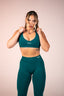 FLAWLESS V NECK BRA EMERALD GREEN