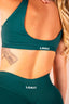 FLAWLESS V NECK BRA EMERALD GREEN