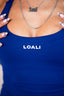 FLAWLESS HALTER TOP COBALT BLUE