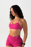 FLAWLESS SCRUNCH BRA PINK HIBISCUS