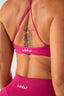 FLAWLESS SCRUNCH BRA PINK HIBISCUS