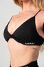 FLAWLESS TWISTED BRA BLACK