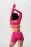 FLAWLESS SHRUG PINK HIBISCUS