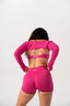 FLAWLESS SHRUG PINK HIBISCUS