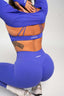FLAWLESS CROSSED LEGGING VIBRANT BLUE