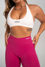 RISE HALTER BRA WHITE
