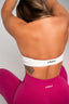 RISE HALTER BRA WHITE