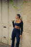 THAT GIRL FLARE PANTS MIDNIGHT BLUE