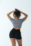 CONFIDENT CROP TOP GREY