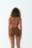 JUICY V-BACK SHORT BROWN