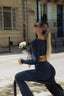 THAT GIRL FLARE PANTS MIDNIGHT BLUE
