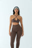 BUTTERY RIBBED LEGGING BROWN