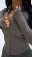 CORSET JACKET TAUPE