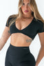 CONFIDENT CROP TOP  BLACK