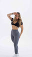 BUTTERY RIBBED LEGGING GREY