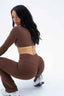 THAT GIRL FLARE PANTS BROWN