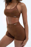 JUICY V-BACK SHORT BROWN