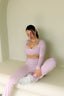 THAT GIRL FLARE PANTS BLUSH PINK