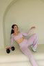 THAT GIRL FLARE PANTS BLUSH PINK