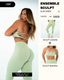 OFFRE ENSEMBLE SCULPT LEGGING + BANDEAU (ALOE GREEN)