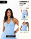 OFFRE ENSEMBLE SCULPT LEGGING + HALTER TOP (ICY BLUE)