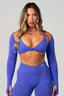 FLAWLESS SHRUG VIBRANT BLUE