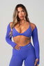 FLAWLESS SHRUG VIBRANT BLUE