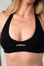 RISE HALTER BRA BLACK