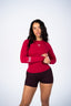 CYBER COMPRESSIVE LONGSLEEVE DARK RUBY