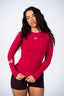 CYBER COMPRESSIVE LONGSLEEVE DARK RUBY (PRÉ-COMMANDE)