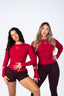 CYBER COMPRESSIVE LONGSLEEVE DARK RUBY