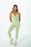 OFFRE LEGGING + HALTER TOP SCULPT SET (ALOE GREEN)