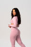 THAT GIRL FLARE PANTS BLUSH PINK